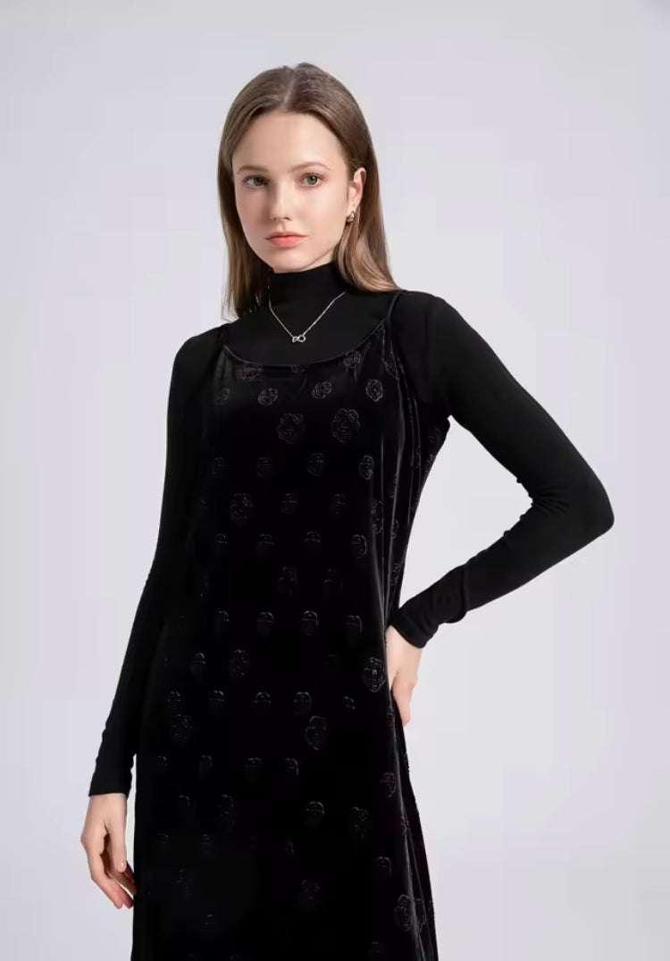 Fall Winter Velvet Women's Clothes: Straps, Dresses & Tops