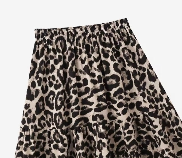 leopard print maxi skirt-coats of skin