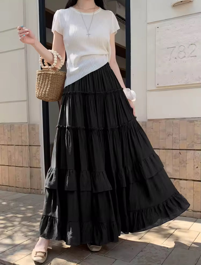 Layered maxi skirt- Paul travels