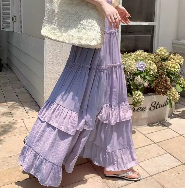 Layered maxi skirt- Paul travels