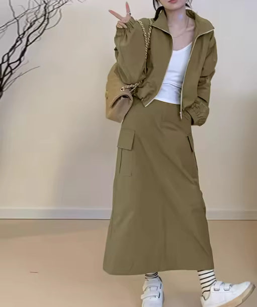 Women’s polyester 2 piece long skirt set- Jael’s Justifice