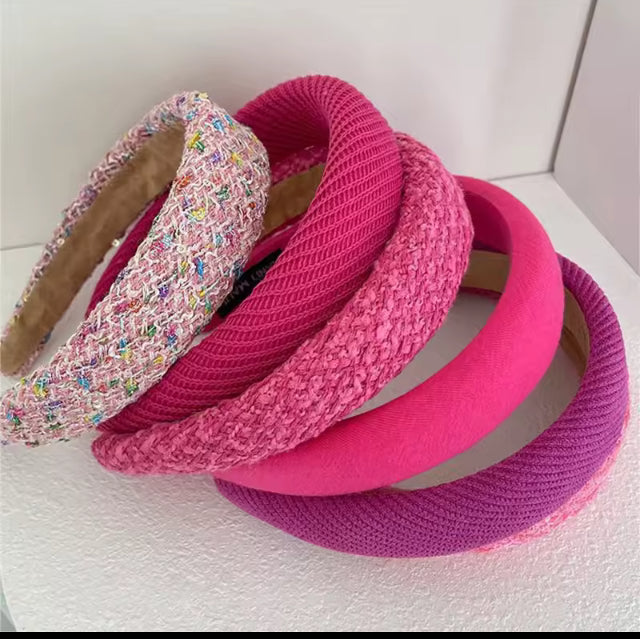 Wide brimmed sponge headband- Harvest