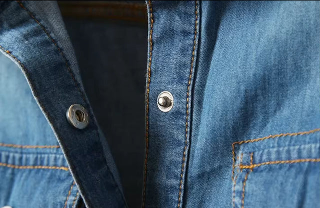 Tie up denim shacket- Philippians