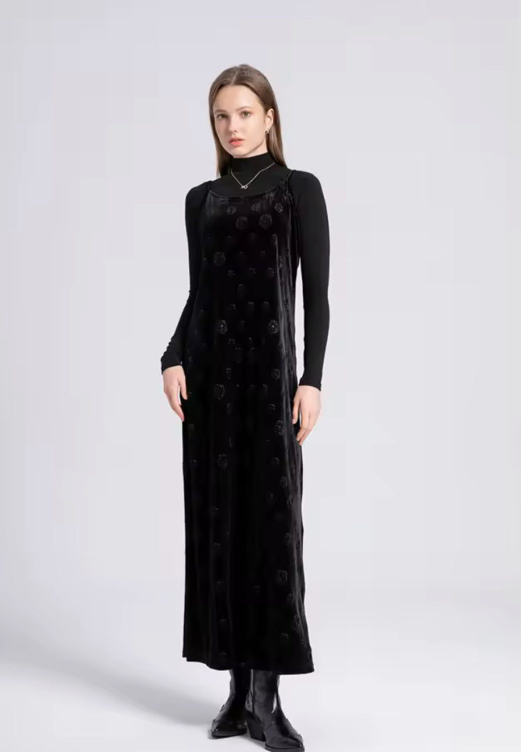 Fall Winter Velvet Women's Clothes: Straps, Dresses & Tops