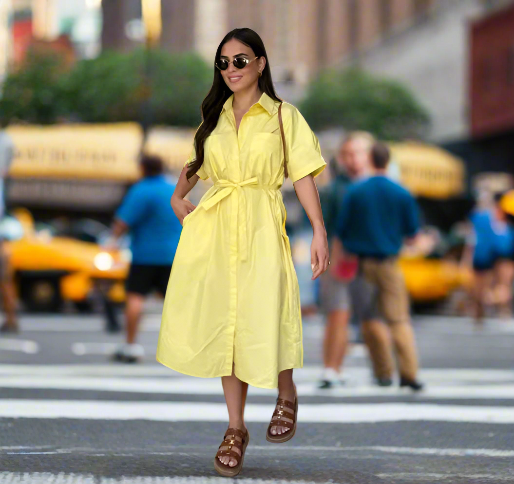 Martha collard button up dress