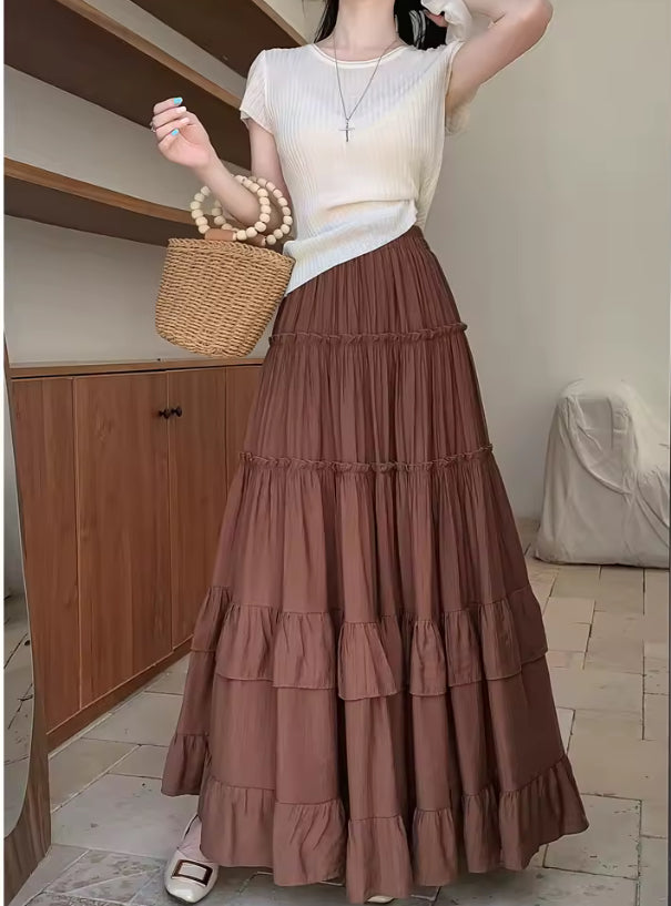 Layered maxi skirt- Paul travels