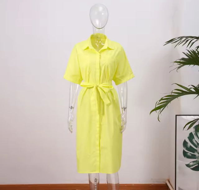 Martha collard button up dress