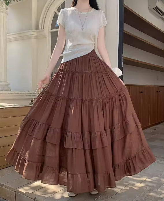 Layered maxi skirt- Paul travels