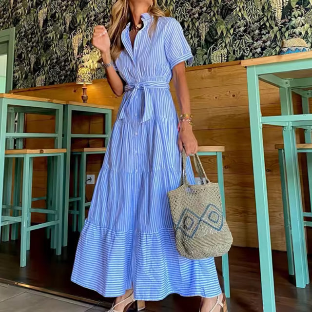 Kings Stripped maxi dress