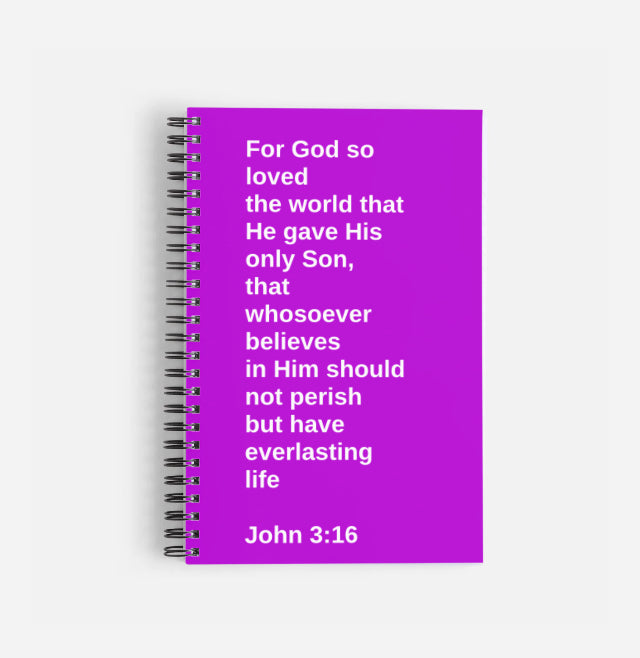 The Gospel extended cover material options Spiral notebook