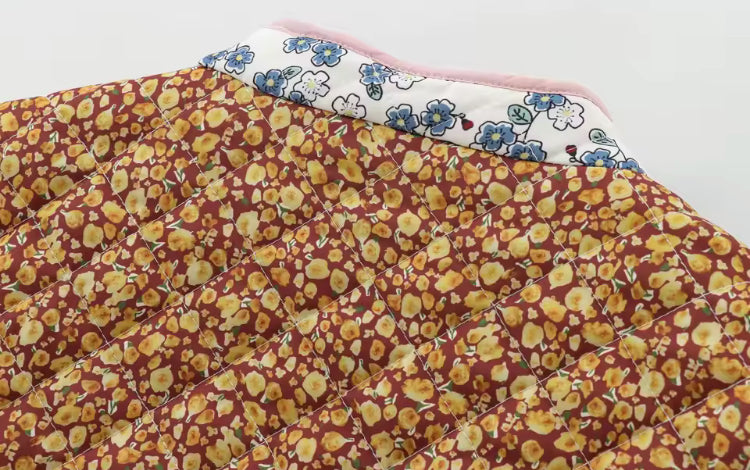 Patchwork Jacket with Pockets for Autumn & Spring