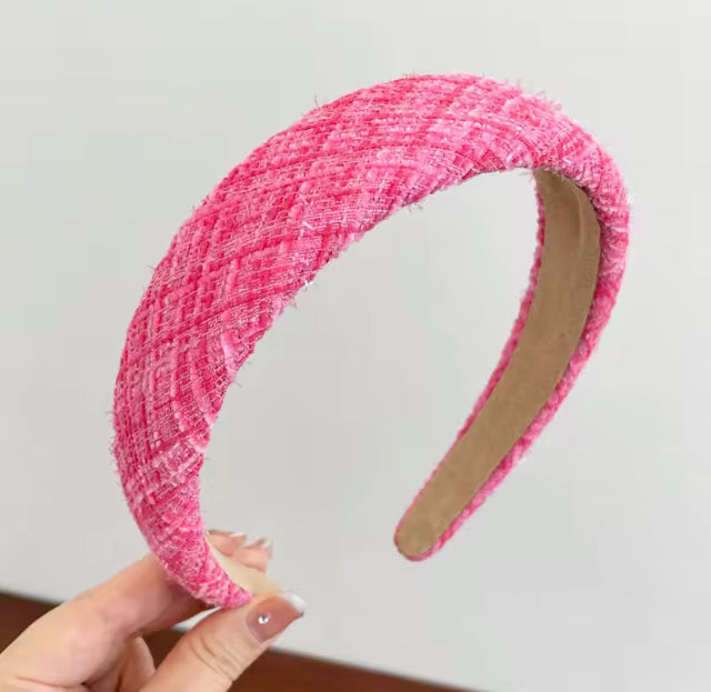 Wide brimmed sponge headband- Harvest