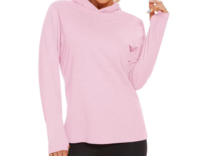 Summer UV/Sun Protection Outdoor Hooded Women’s T-shirt- Jael