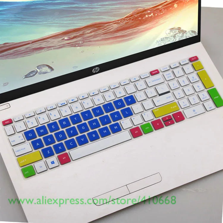 15 15.6 inch Silicone Laptop Keyboard Cover Protector Skin For HP ENVY X360 15-bd001TX PAVILION 15-CB073TX / CB075TX Notebook