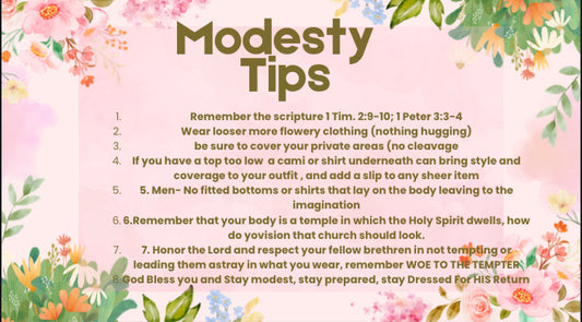Modesty Tips