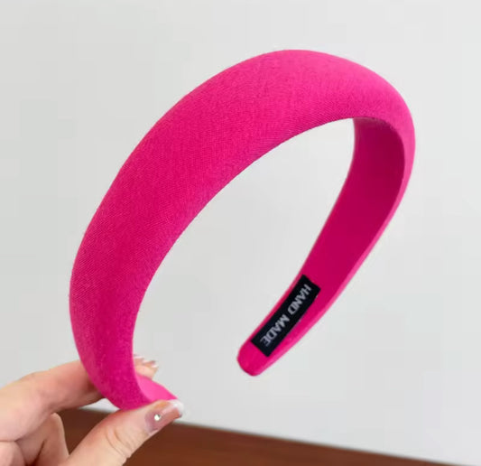 Wide brimmed sponge headband- Harvest