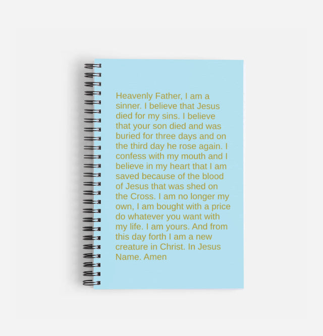 The Sinners Prayer Notebook- extended cover options