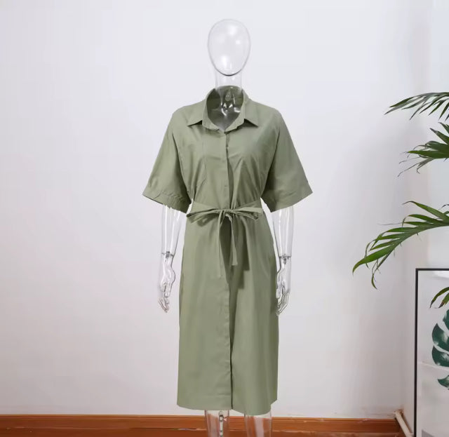 Martha collard button up dress