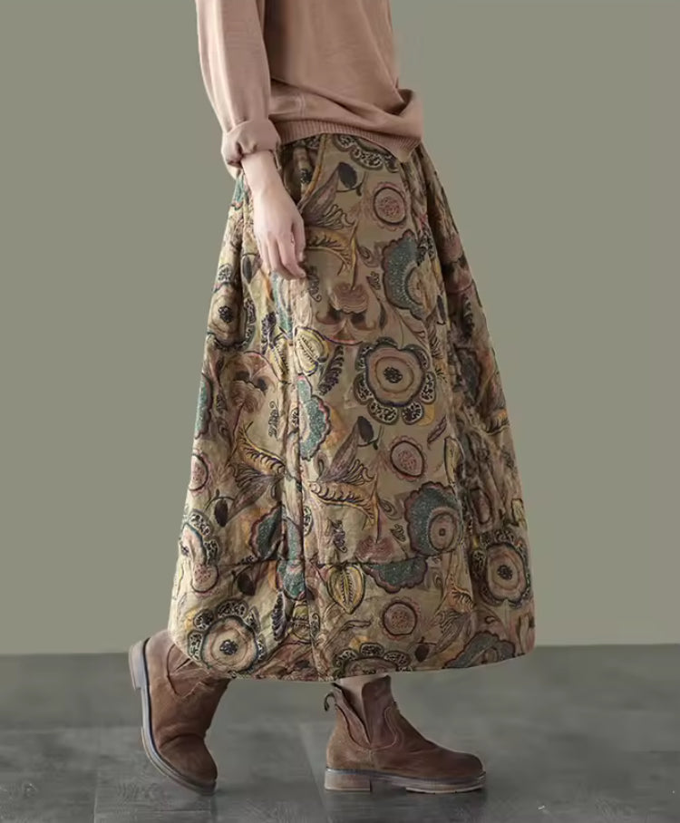 Floral Quilted Skirts- field lilies