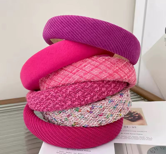 Wide brimmed sponge headband- Harvest
