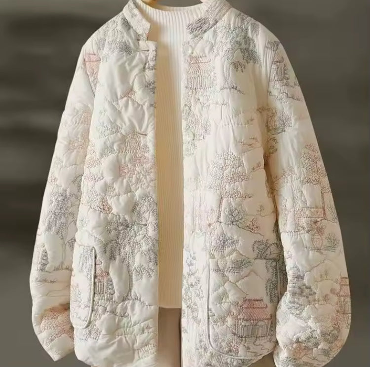 Embroidered Quilted Jacket- Leah’s babes