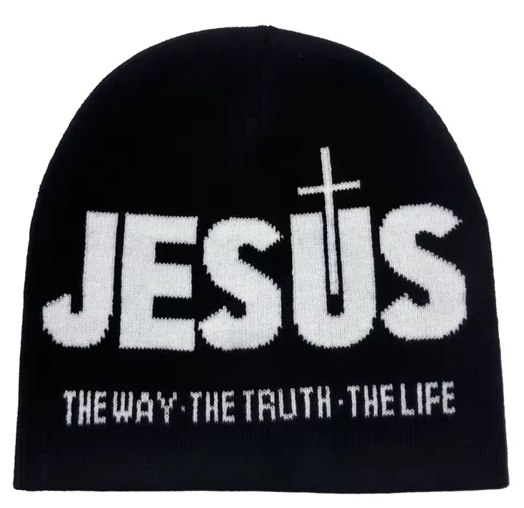 Knit John 14:6 Beanie
