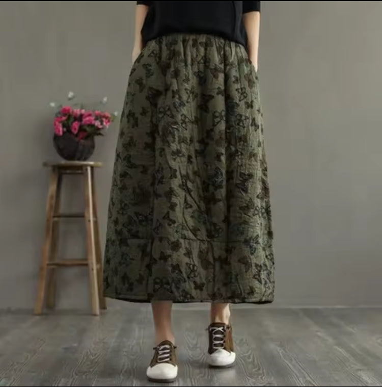 Floral Quilted Skirts- field lilies