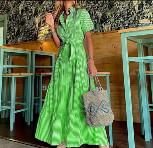 Kings Stripped maxi dress