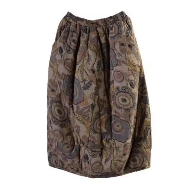 Floral Quilted Skirts- field lilies