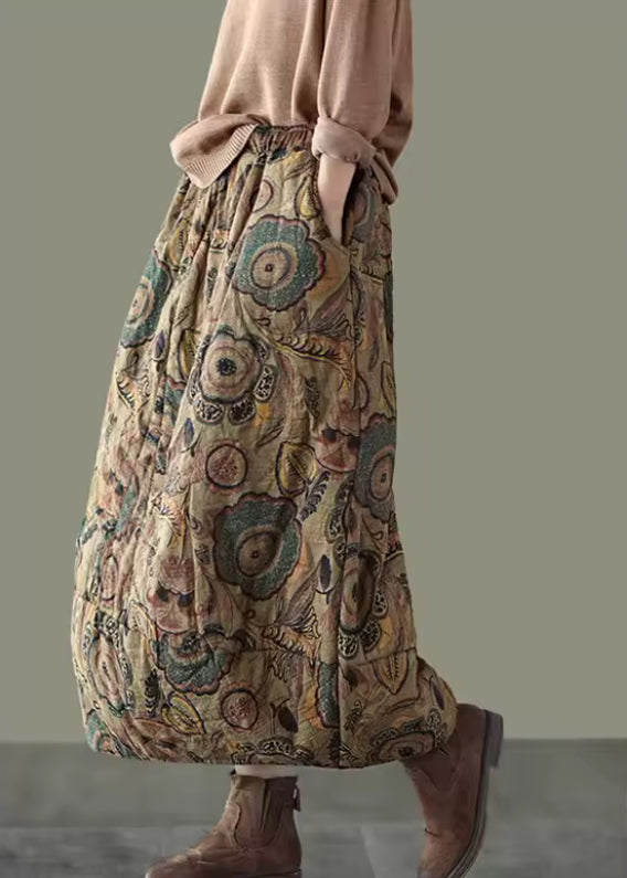 Floral Quilted Skirts- field lilies