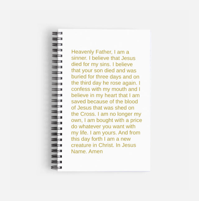 The Sinners Prayer Notebook- extended cover options