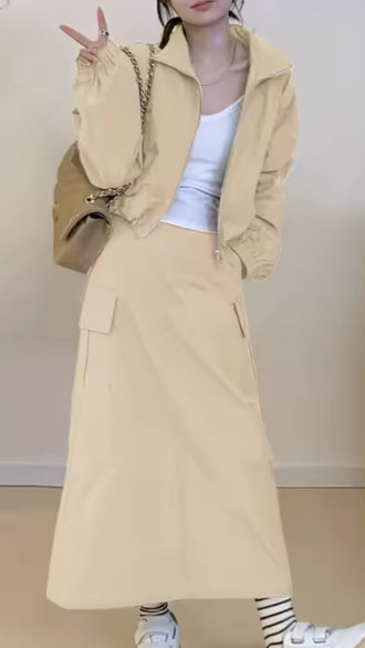 Women’s polyester 2 piece long skirt set- Jael’s Justifice