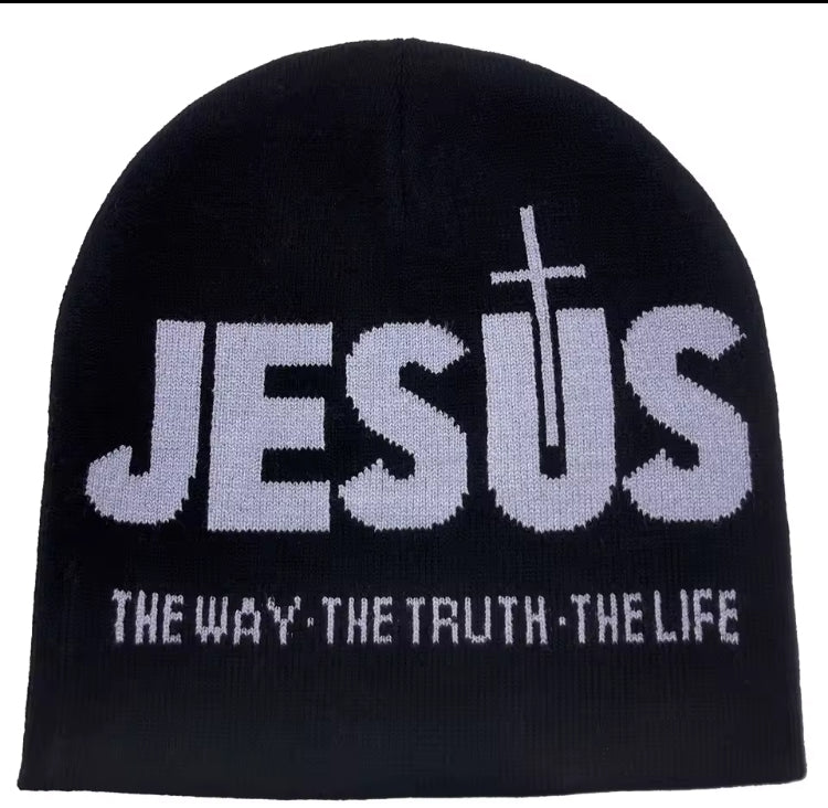 Knit John 14:6 Beanie