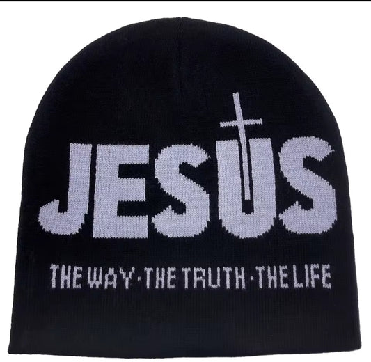 Knit John 14:6 Beanie