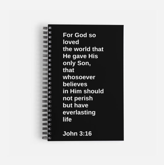 The Gospel extended cover material options Spiral notebook