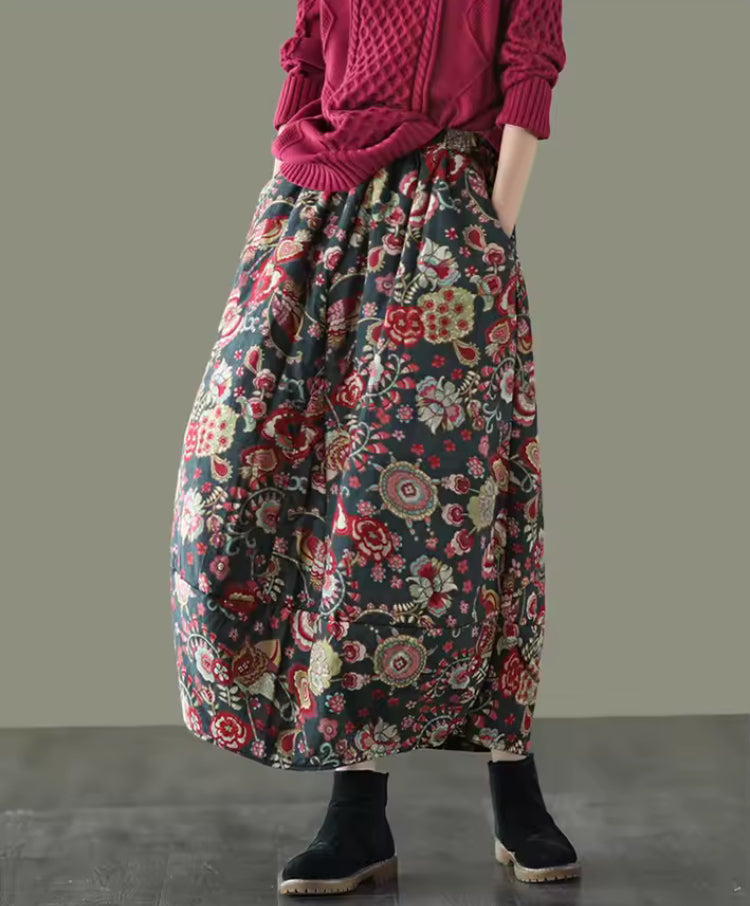 Floral Quilted Skirts- field lilies