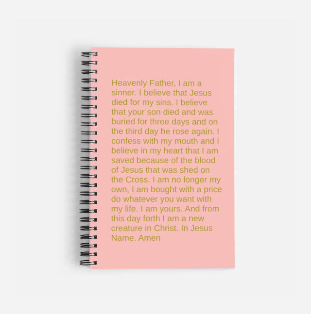 The Sinners Prayer Notebook- extended cover options
