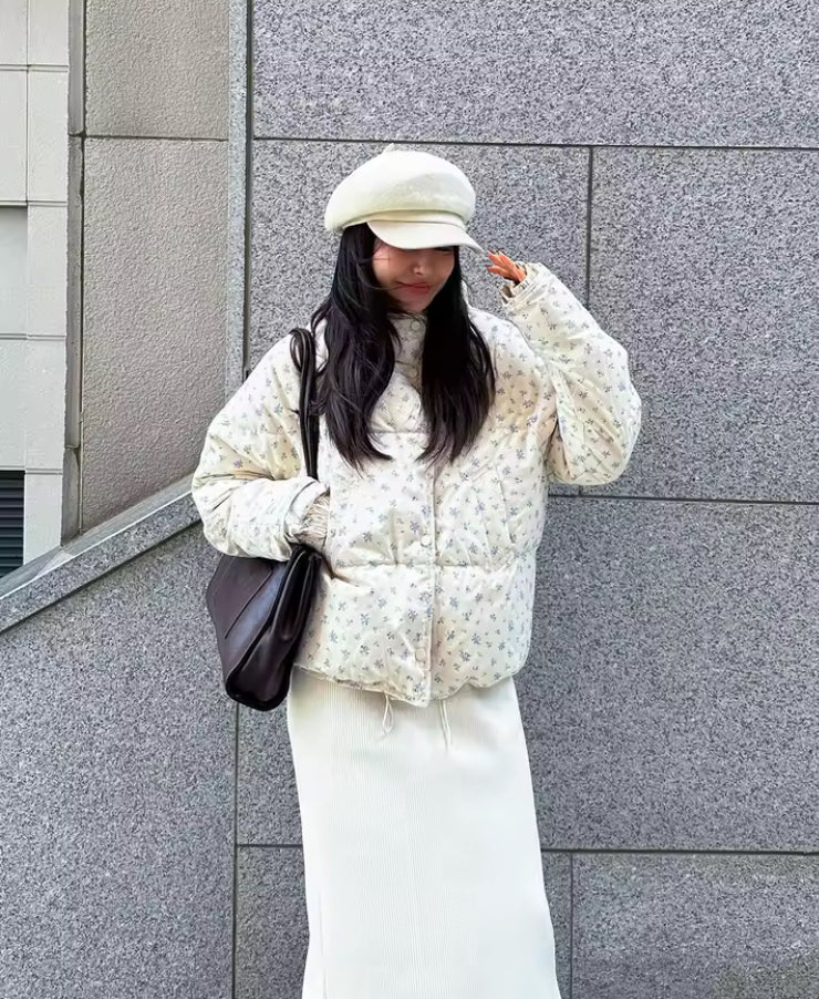 Plum Floral Women’s Coquette Coat- Mark