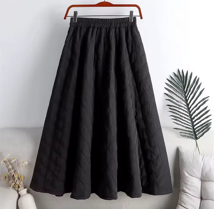 Quilted Skirt- Dry Bones