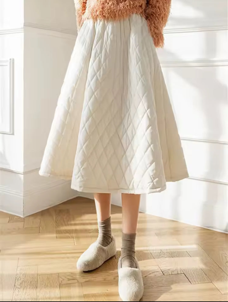 Quilted Skirt- Dry Bones