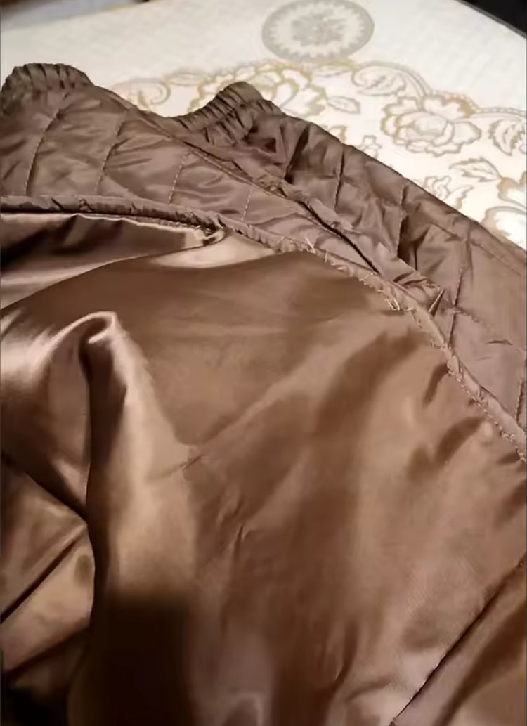 Quilted Skirt- Dry Bones