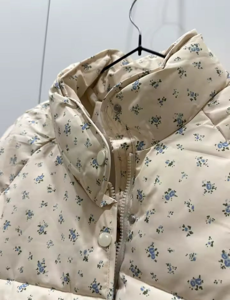 Plum Floral Women’s Coquette Coat- Mark