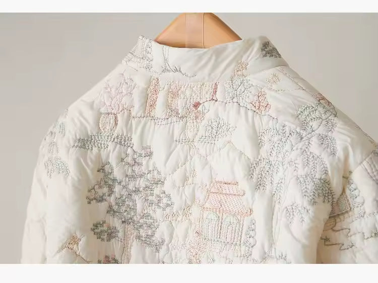 Embroidered Quilted Jacket- Leah’s babes