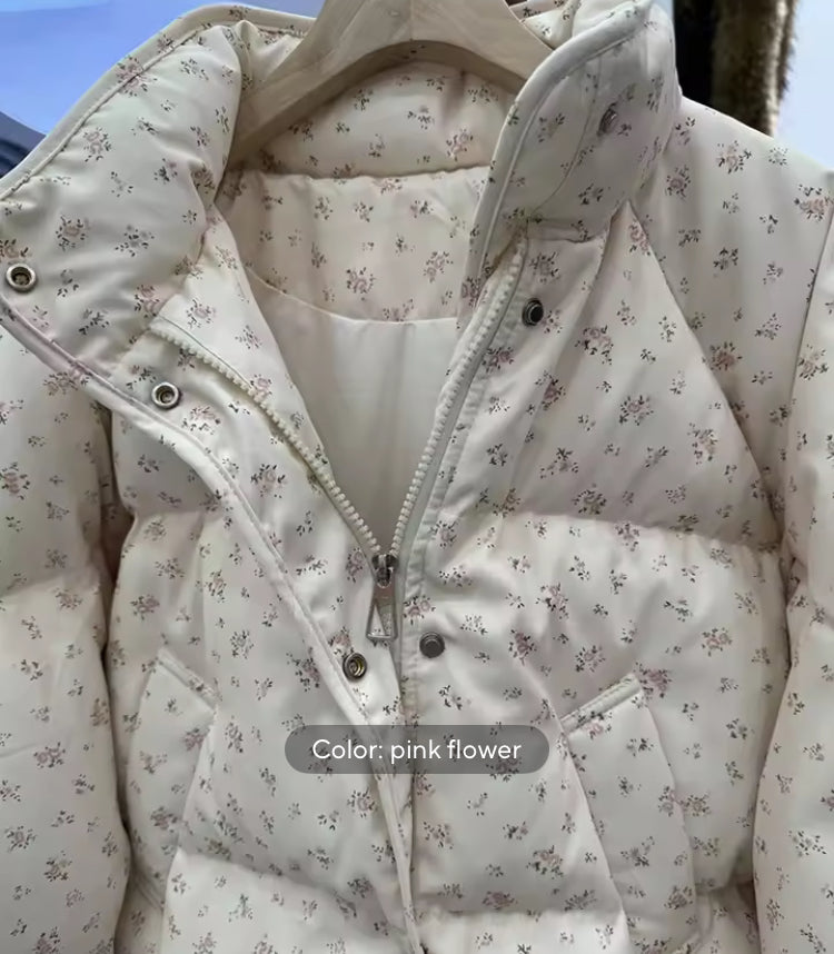 Plum Floral Women’s Coquette Coat- Mark