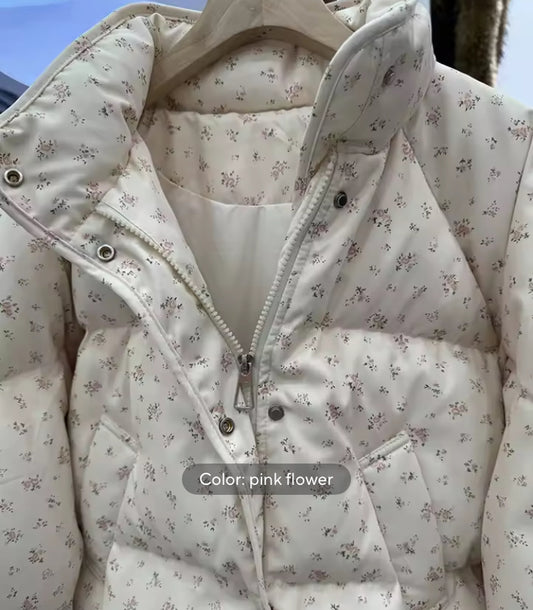 Plum Floral Women’s Coquette Coat- Mark