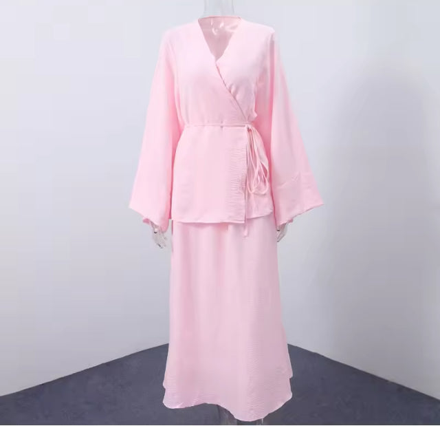 Loose tie up skirt set- Peter discipleship