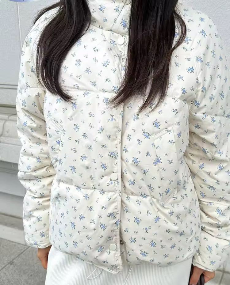 Plum Floral Women’s Coquette Coat- Mark