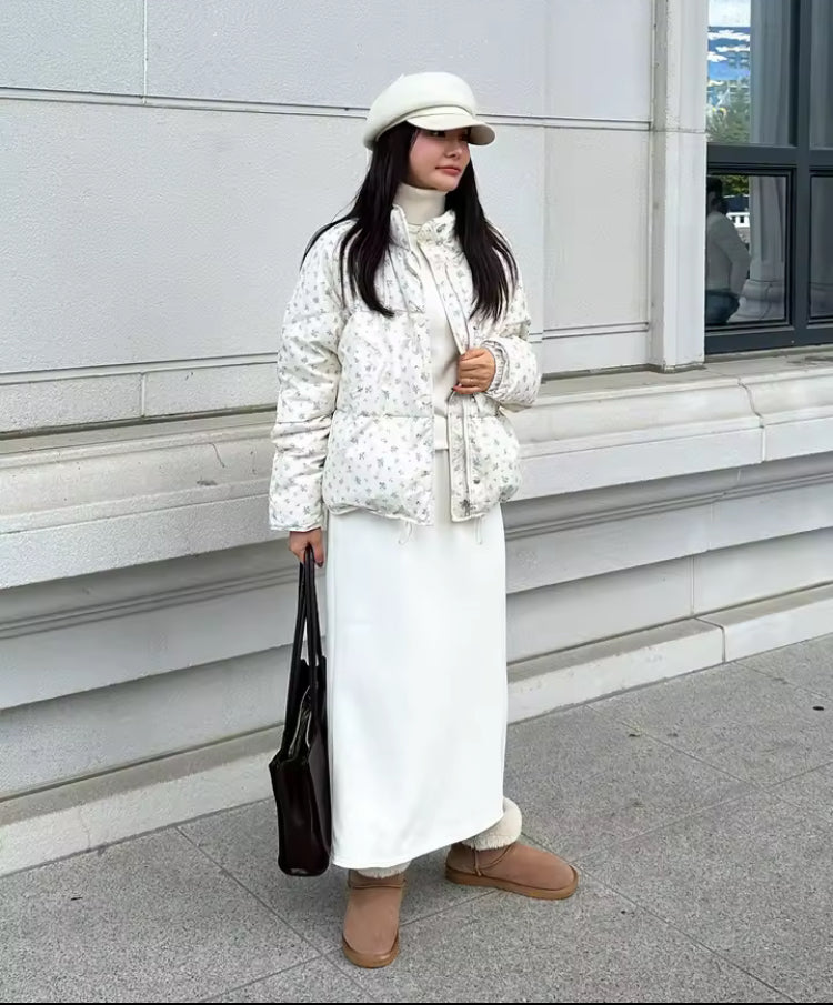 Plum Floral Women’s Coquette Coat- Mark