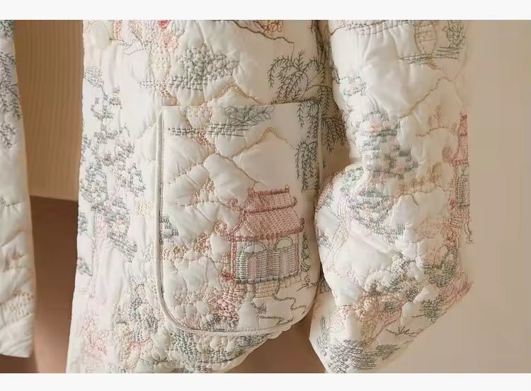Embroidered Quilted Jacket- Leah’s babes