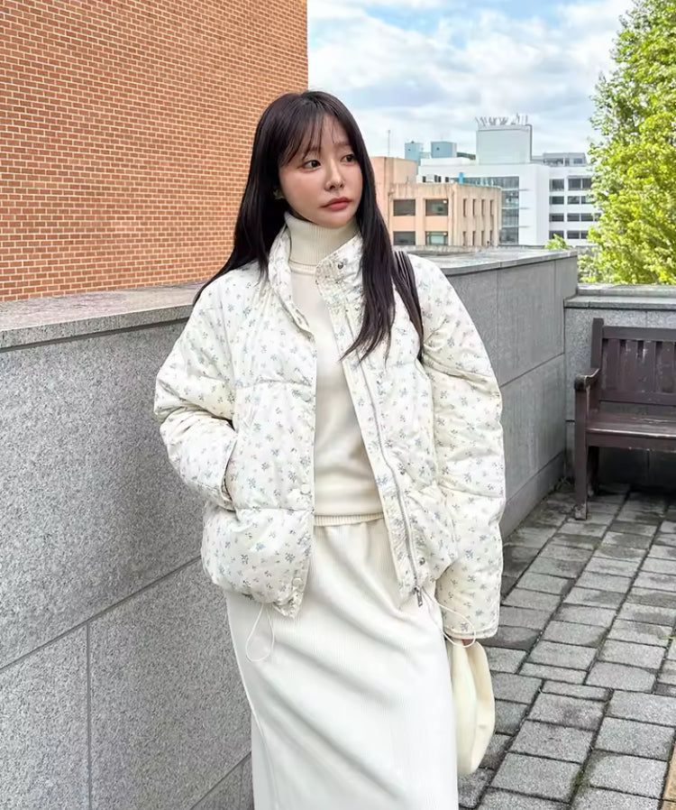 Plum Floral Women’s Coquette Coat- Mark